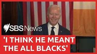 Joe Biden calls the All Blacks the Black and Tans | SBS News