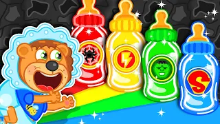 LionET | Colored milk bottles | Cartoon for Kids