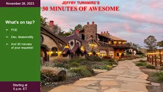 Jeffry's 30 Minutes of Awesome: Consumer spending, PCE, Seasonality, Oh MY !?!