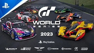 Gran Turismo World Series 2023 - Announcement Trailer | PS5 & PS4