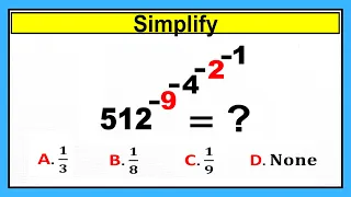 Nice Exponent Math Simplification | How to Solve!!!!