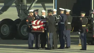 George H.W. Bush Honored As Casket Makes Way To Lie In State At U.S. Capitol