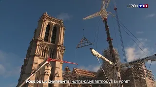 Au cœur du chantier de reconstruction de Notre-Dame de Paris lors de la toute dernière étape