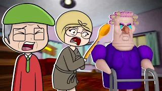 Pepe y la Abuela Rita se Enfrentan a GRUMPY GRAN en Roblox