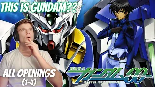 FIRST TIME seeing Gundam! | Mobile Suit Gundam 00 All Openings Reaction (1-4)