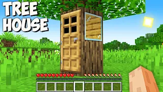 I found SECRET HOUSE inside TREE in Minecraft! TREE PASSAGE! This is TREE HOUSE!