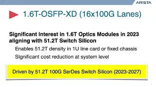 Market Focus: The Road to 800G and Beyond - Arista Networks
