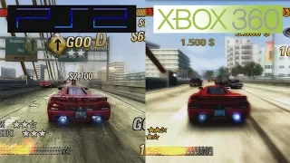 Burnout Revenge | PS2 VS 360 | Graphics Comparison | Comparativa