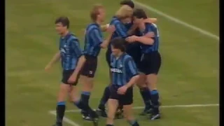 Inter M - Sporting L. UEFA Cup-1990/91 (1/2(2)) (2-0)