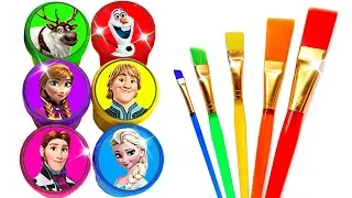 Glitter Drawing & Coloring Ideas with Disney's Frozen Characters