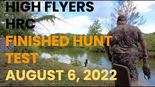 HIGH FLYERS HRC - FINISHED HUNT TEST AUGUST 6, 2022