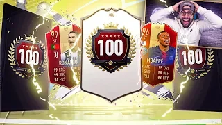 OMG ICON PACKED!! INSANE TOP 100 ULTIMATE TOTS REWARDS! FIFA 19 Ultimate Team