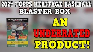 An UNDERRATED Product! 2024 Topps Heritage Baseball Blaster Box Opening and Review!