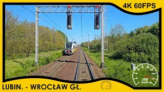 [CABVIEW] Sprinter 160km/h "Chalkozyn" Lubin ➡️ Wrocław Główny // 4K 60fps, prędkość