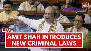 Amit Shah LIVE: Lok Sabha Passes 3 Amended Criminal Law Bill | Indian Criminal Law Bill LIVE