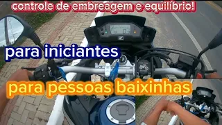 Dica para iniciantes ✅: Como ter o equilíbrio na moto sendo baixinho ou baixinha!