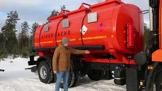 Топливозаправщик АТЗ-15 КАМАЗ-65115 новая модель