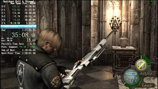 RE4 Steam New Game Pro 1:21:12 LRT (1:26:38 IGT) (former WR)