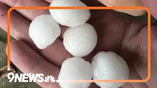 Large hail hits parts of northern Colorado