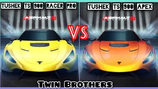 Asphalt 8 | Tushek ts 900 racer pro vs Tushek ts 900 apex😱. Full comparison