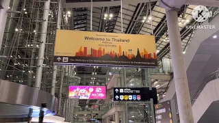 Arrival at Bangkok Suvarnabhumi Airport , Visa Process  Time & Fees , Airport transfer cost