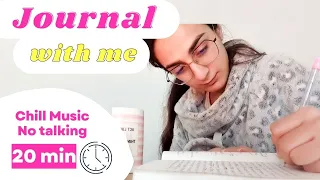 real time journal with me no talking with music relaxing  journal prompts