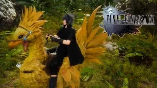 Final Fantasy XV - Chocobo Riding & Fishing Gameplay @ 1080p HD ✔ Final Fantasy 15