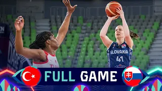 Turkey v Slovakia | Full Basketball Game | FIBA Women's EuroBasket 2023