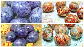 How to color EGGS beautifully for EASTER without dyes/2 ways of coloring🥚KARKADE tea and onion HUSKS