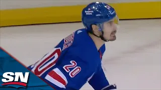 Rangers' Chris Kreider Blasts One-Timer Goal Off Perfect Pass From Vincent Trocheck