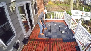 How to install Deck tile DIY