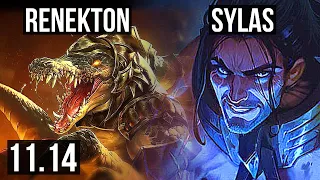 RENEKTON vs SYLAS (TOP) | 7/1/10, Rank 6 Renekton, Dominating | EUW Challenger | v11.14