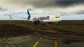 X-Plane 12 Iceland landing 737 Max Keflavik (Reykjavik) Max Settings