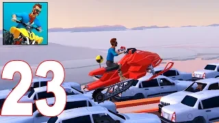 MMX Hill Dash 2 - Race Offroad - Gameplay Walkthrough Part 23 - Snowmobile 44-46 lvl (IOS ANDROID)