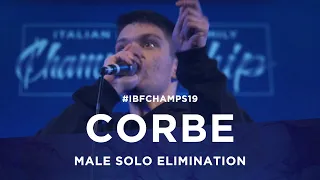 CORBE | ITALIAN BEATBOX FAMILY CHAMPIONSHIP 2019 | MALE SOLO ELIMINATION