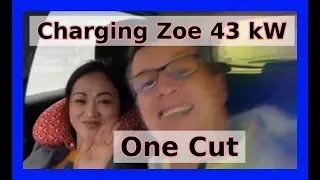 🔴 eDrive Charging Zoe Q90 at 43kw AC with my wife - One Cut