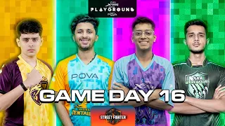 Playground 3 Game Day 16 | Street Fighter | CarryMinati, Fukra Insaan, Elvish, Techno Gamerz, Mortal