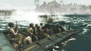 USMC Army vs Imperial Japanese Army (Little Resistance) CALL OF DUTY WORLD AT WAR NPC Wars 2