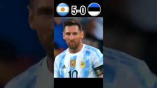 The Day Lional Messi Destroyed Estonia 5-0 🥶🔥 | Friendly Match 2022 highlights #shorts #football