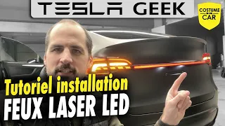 Tuto installation des FEUX LED LASER avec Costume car