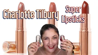 Charlotte Tilbury NEW Super Nude Lipsticks! Holiday 2020. Swatches and More!
