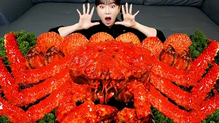 [Mukbang ASMR] Giant King Crab Seafood Boil with sambal sauce & Bibimbap Recipe Seafood Ssoyoung