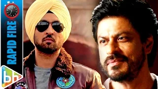 Diljit Dosanjh's FUNNY Rapid Fire On Shah Rukh Khan | Anushka Sharma | Rab Ne Bana Di Jodi