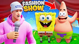 I joined a Fashion Show as SPONGEBOB & PATRICK!