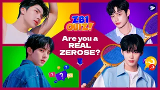 ZEROBASEONE QUIZ that only REAL ZEROSE can perfect 2