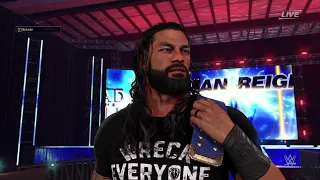 ROMAN REIGNS 2020 WRECK EVERYONE AND LEAVE ATTIRE IN WWE 2K24