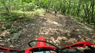 Crf250f at the new lost trails in PA