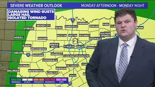 DFW weather: Severe storm chances make their return on Monday