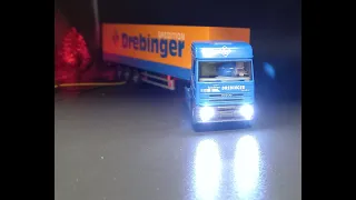 IVECO Truck Drebinger von Wiking 1:87 mit LED und Warnblinker