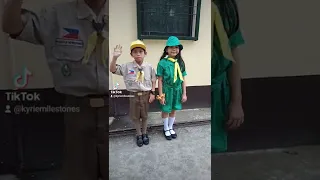 HANDSOME BOYSCOUT AND PRETTY GIRLSCOUT OF THE PHILIPPINES LOOKING GOOD MARCHING #shorts #marching